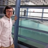 Xinzhi conducts his research in John Hopkins University’s wind tunnel and wave tank laboratory